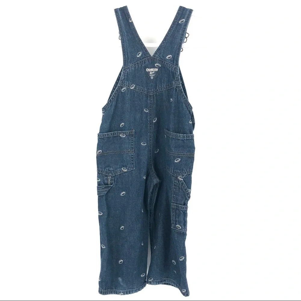 OSHKOSH B’GOSH Size 2T Football Overalls